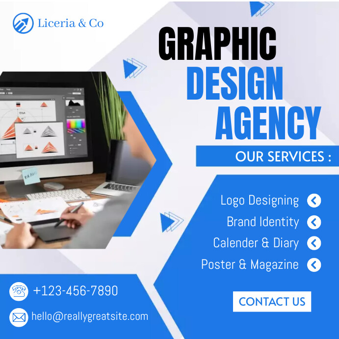 Graphic Design Agency Template | PosterMyWall