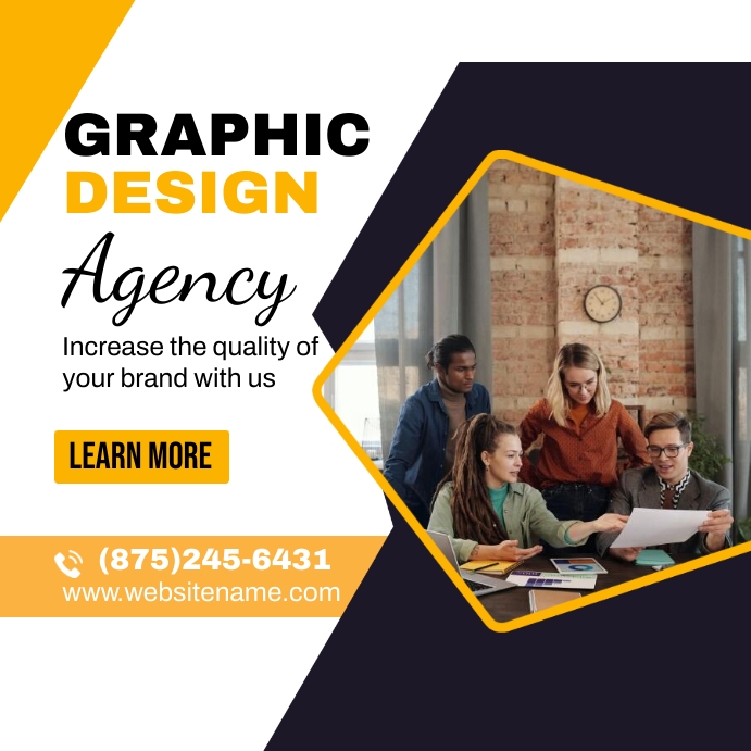 Graphic Design Agency Template | PosterMyWall
