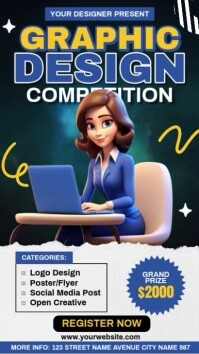 Graphic Design Competition Instagram Reel template