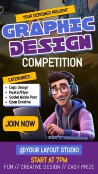 Graphic Design Competition Instagram Reel template