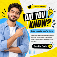 Branco Fact of the Day Instagram-Beitrag Template