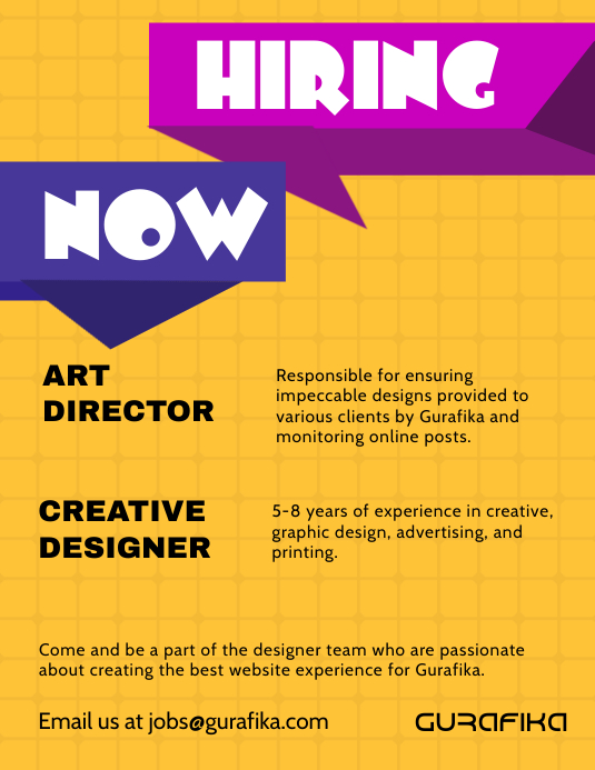 Graphic Design Internship Flyer Template PosterMyWall