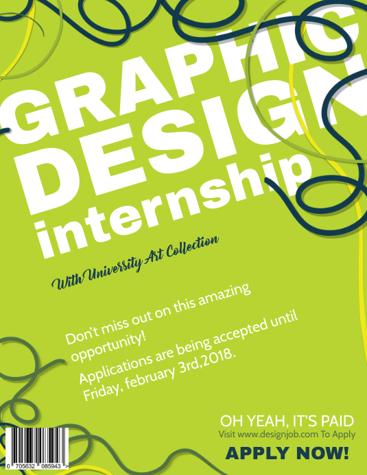 Graphic Design Internship Flyer Template PosterMyWall