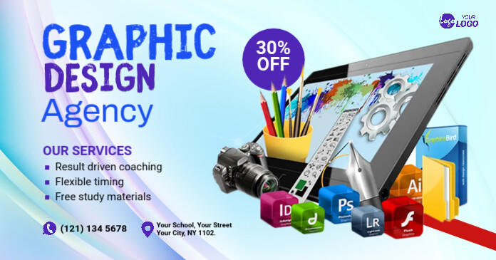 Graphic Design Service Ad Template | PosterMyWall