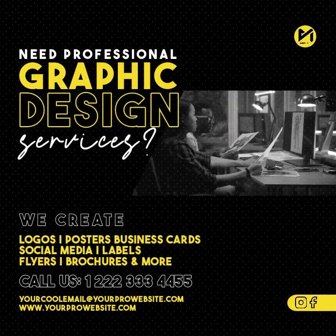 Graphic Design Services Flyer Ad Template | PosterMyWall
