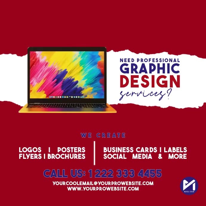 Graphic Design Services Flyer Ad Template | PosterMyWall