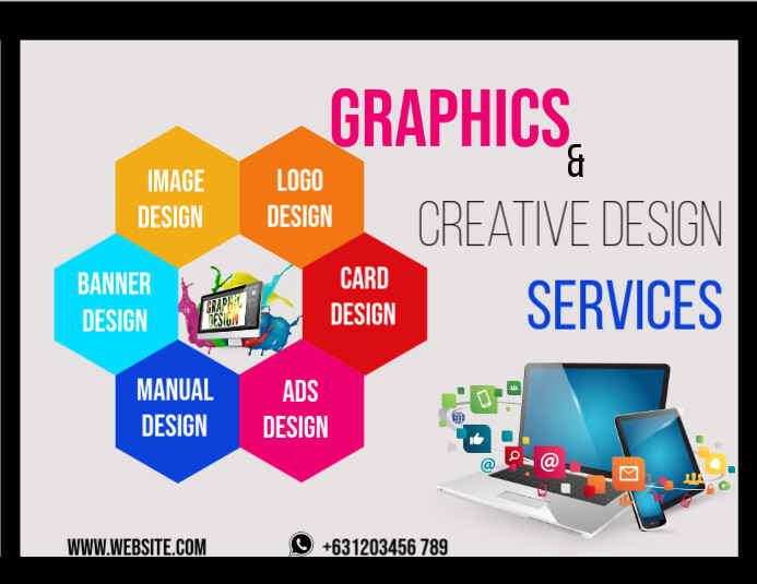 Copy of GRAPHIC DESIGN SERVICES TEMPLATE | PosterMyWall