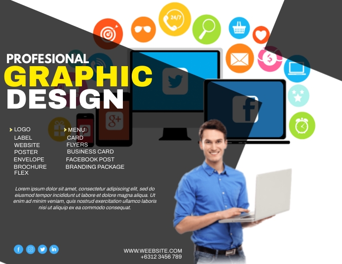 GRAPHIC DESIGN SERVICES TEMPLATE Flyer (US Letter)