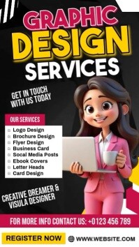 Graphic Design Services Instagram Reel template