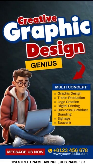 Graphic Design Instagram Reel template