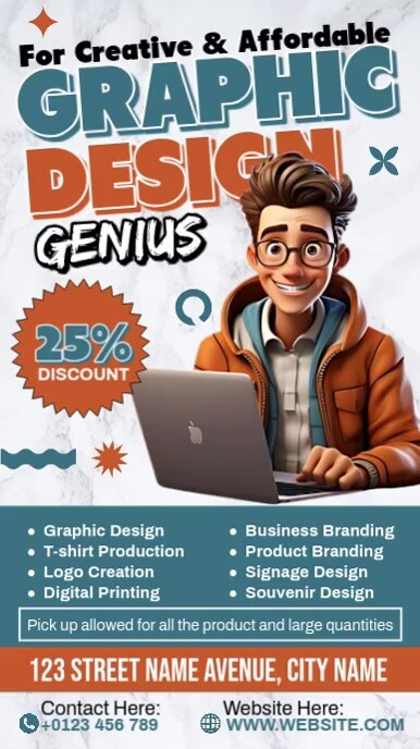 Graphic Design Template Instagram Reel