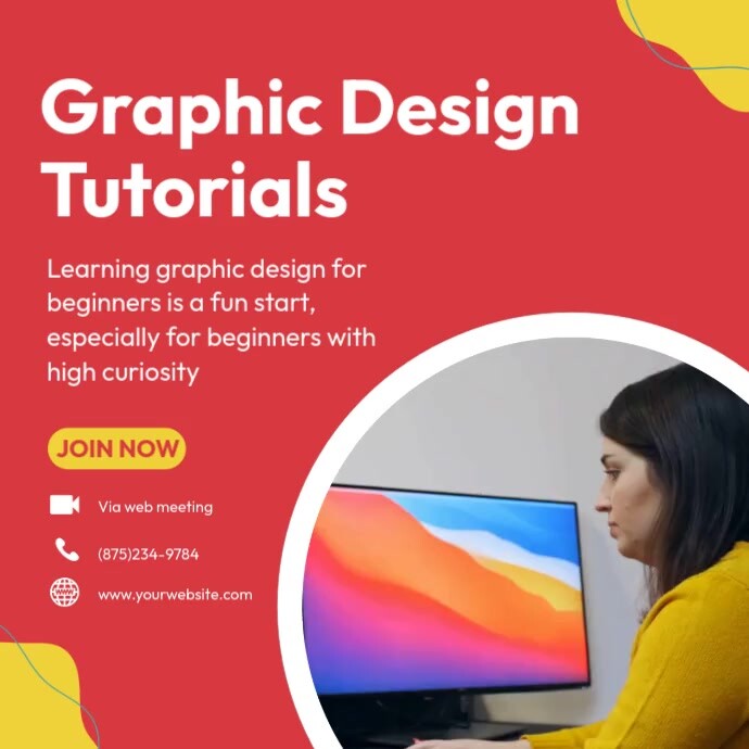 Plantilla de Graphic Design Tutorials | PosterMyWall