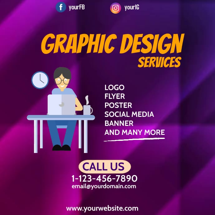 Copy of GRAPHIC DESIGN VIDEO TEMPLATE | PosterMyWall