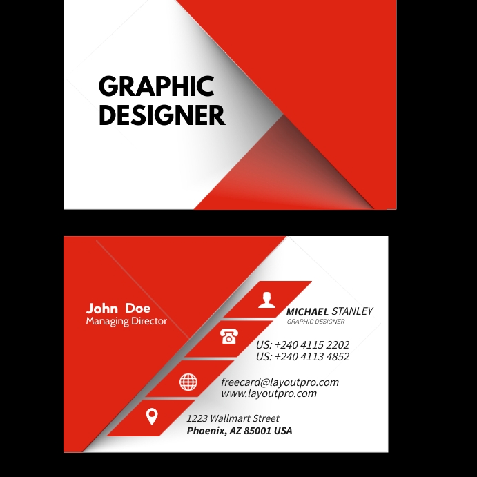 Designer Card Graphic Designer Card Template | PosterMyWall