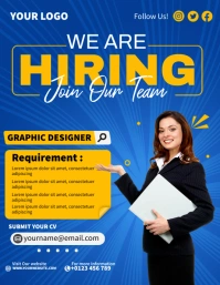 Graphic Designer Hiring Flyer (US Letter) template