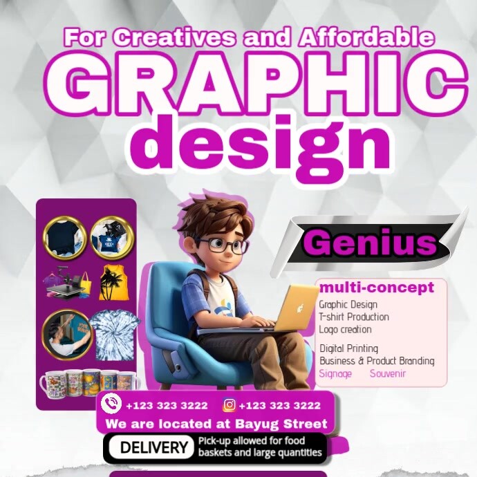 Graphic Designer Multi concept Instagram Post template