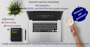 graphic designer needed ภาพที่แชร์บน Facebook template