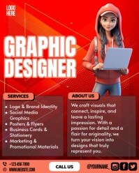 Graphic Designer Self-Promo Template Instagram Portrait
