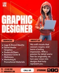 Graphic Designer Self-Promo Template Instagram Portrait