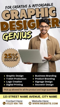 Graphic Designer Services Reel Instagram template