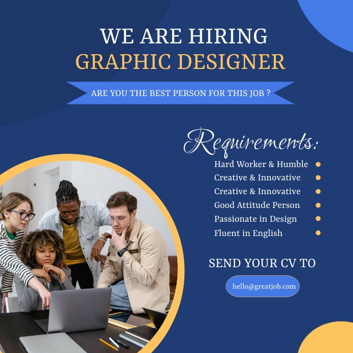 Graphic Designer Template | PosterMyWall