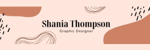 White GRAPHIC DESIGNER LinkedIn Banner Template