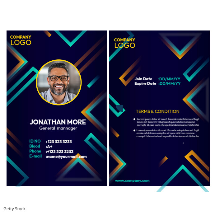 Id Graphics Graphic Id Card Design Template | PosterMyWall