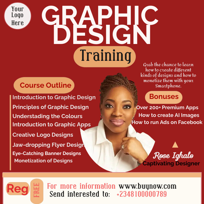 GRAPHIC TRAINING FLYER Template | PosterMyWall
