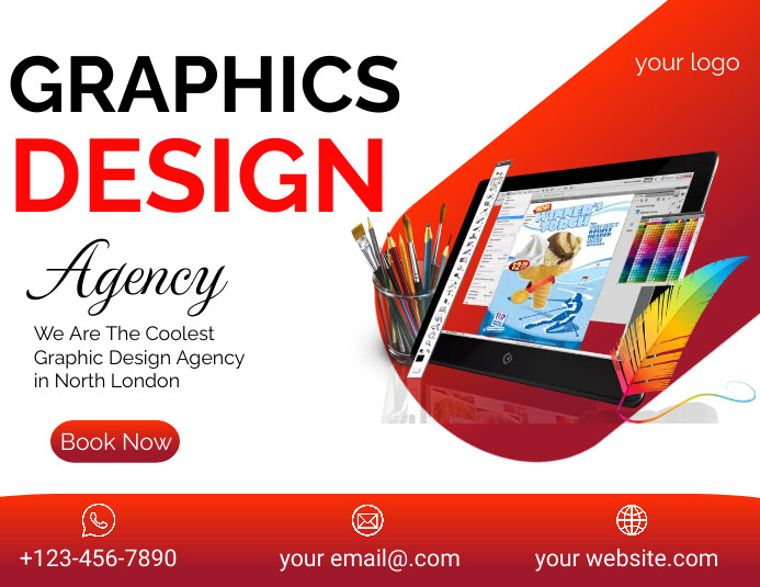 Copy of Graphics Design agency poster | PosterMyWall