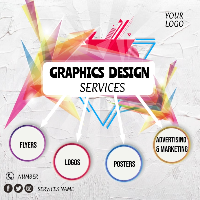 Graphics design services template | PosterMyWall