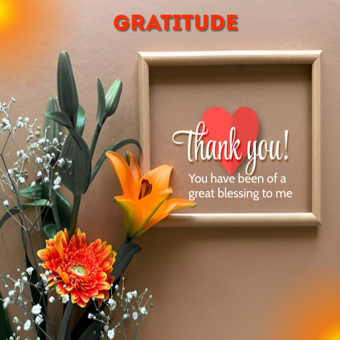 Gratitude Template | PosterMyWall