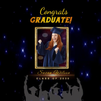 graudate congrats Carré (1:1) template