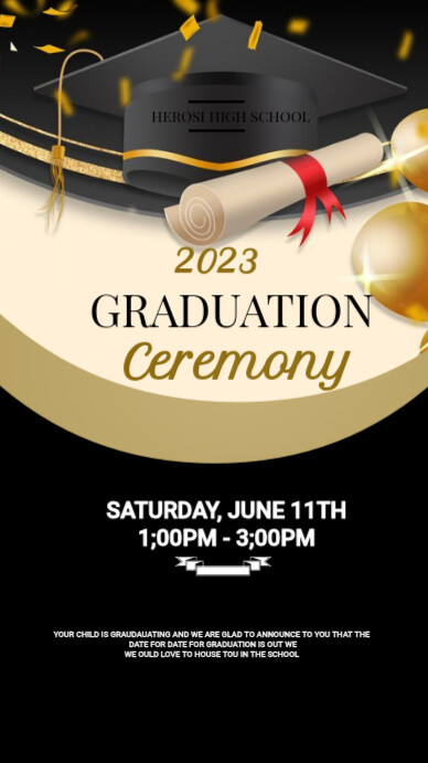 GRAUDATION ROGRAM (1) Instagram Story template