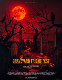 Black Halloween Event Flyer Template