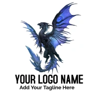 Gray And Blue Dragon Animated, The Fairy With Turquoise Hair Dragon Fantasy, Western Dragon, Legenda Logo template