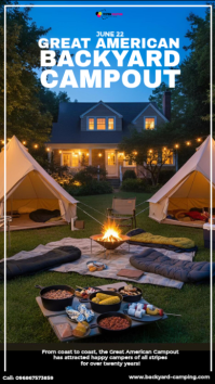 Great American Backyard Campout Promo Instagram Story template