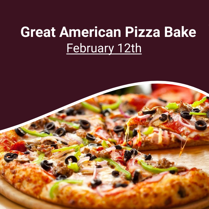 great american pizza bake Template PosterMyWall