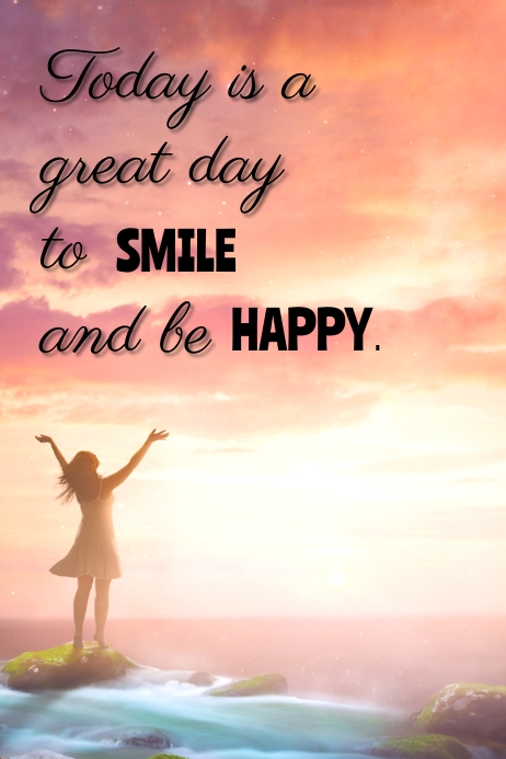 Great day inspirational message Template | PosterMyWall