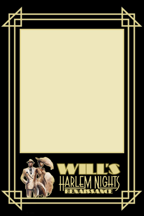 Harlem Renaissance Pattern Frame Great Gatsby Harlem Nights Renaissance Birthday 4x6 Photo Frame ...