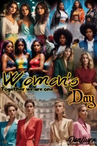 great women's day Póster template