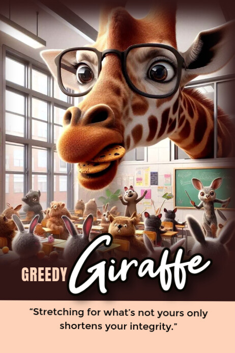 greedy Poster template