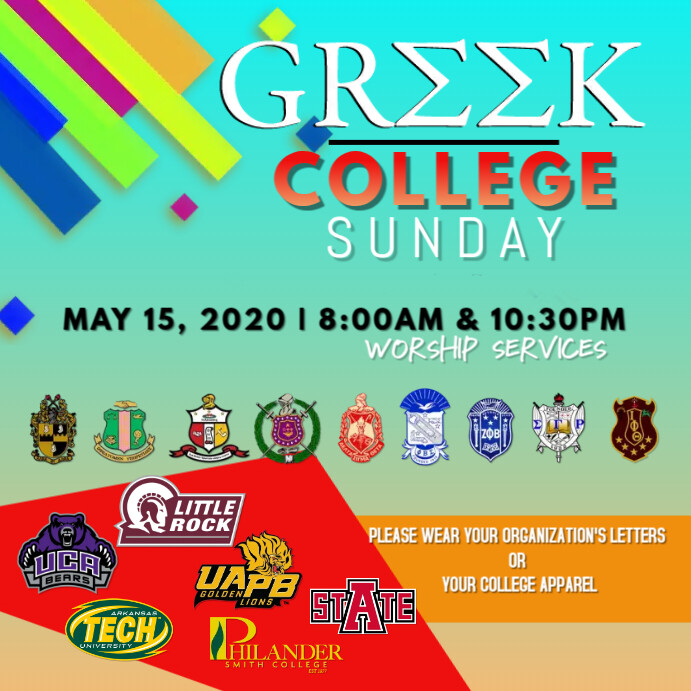GREEK COLLEGE DAY Template | PosterMyWall