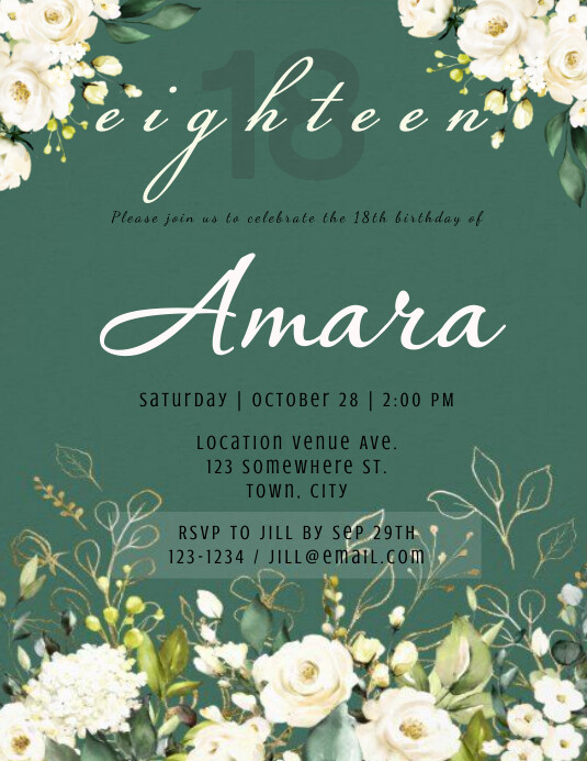 Sample Debut Design Layout For Posting Debut Invitation Layout
