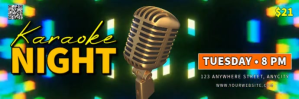 Green 3d Karaoke Night Tajuk Twitter template