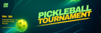 Green 3d Pickleball Tournament Tajuk Twitter template