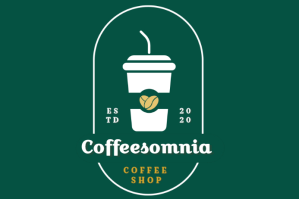 Green Abstract Design Logo Coffee Label template