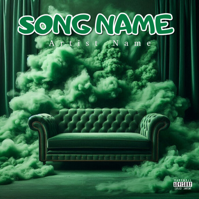Green Album Album Cover Template | PosterMyWall