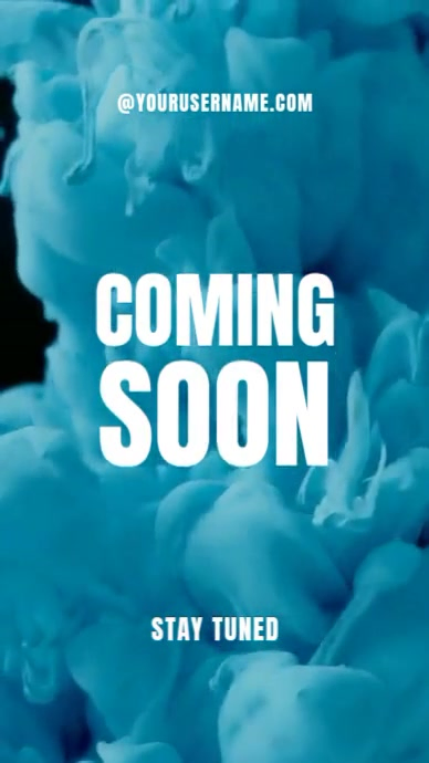 Green and Blue Gradient Neon Waves Modern Coming Soon Stay Tuned Instagram Story Instagram-Reel template