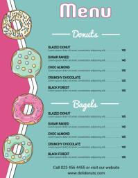 Daily Donut Menu.pdf Donut menu template | PosterMyWall