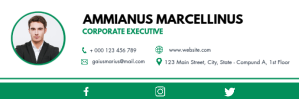 green and white corporate executive digital e Intestazione e-mail template